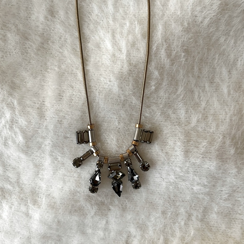 Madewell crystal charms necklace